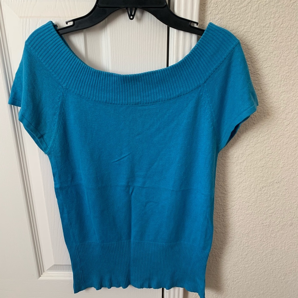 Blue sweater tee shirt